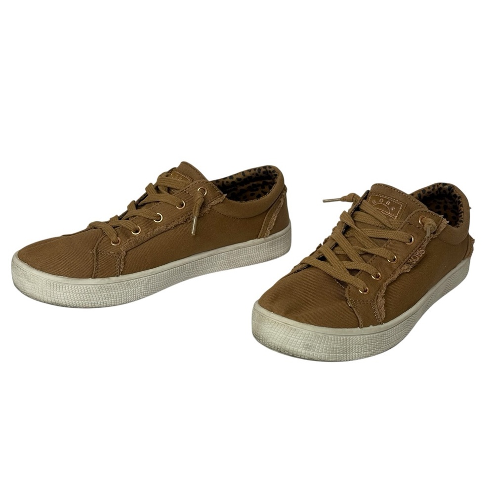Bob's By Skechers Women's 8.5 Brown Chestnut‎ Raw Fringe Memory Foam Shoes